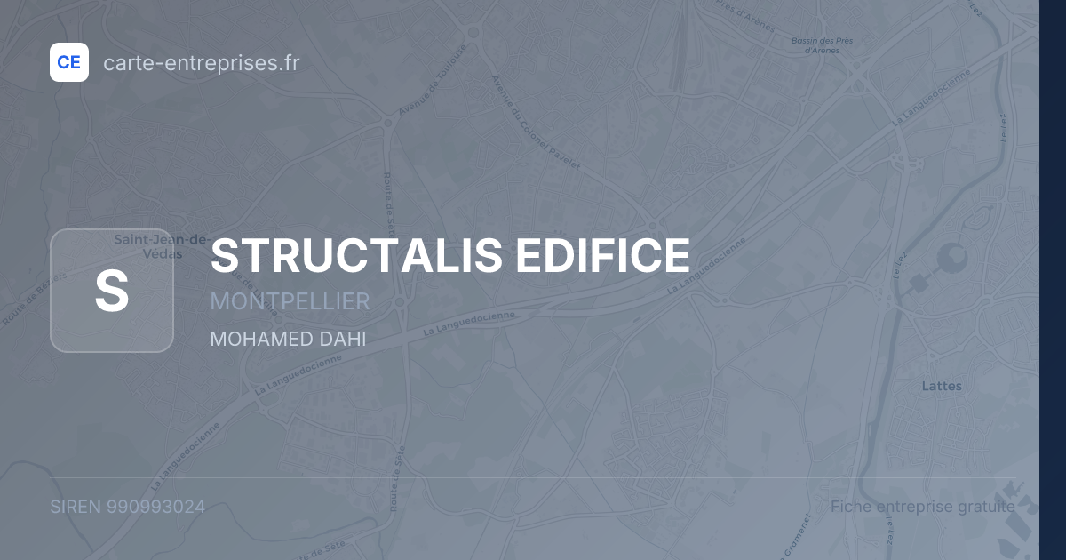 STRUCTALIS EDIFICE — 990993024 — fiche entreprise