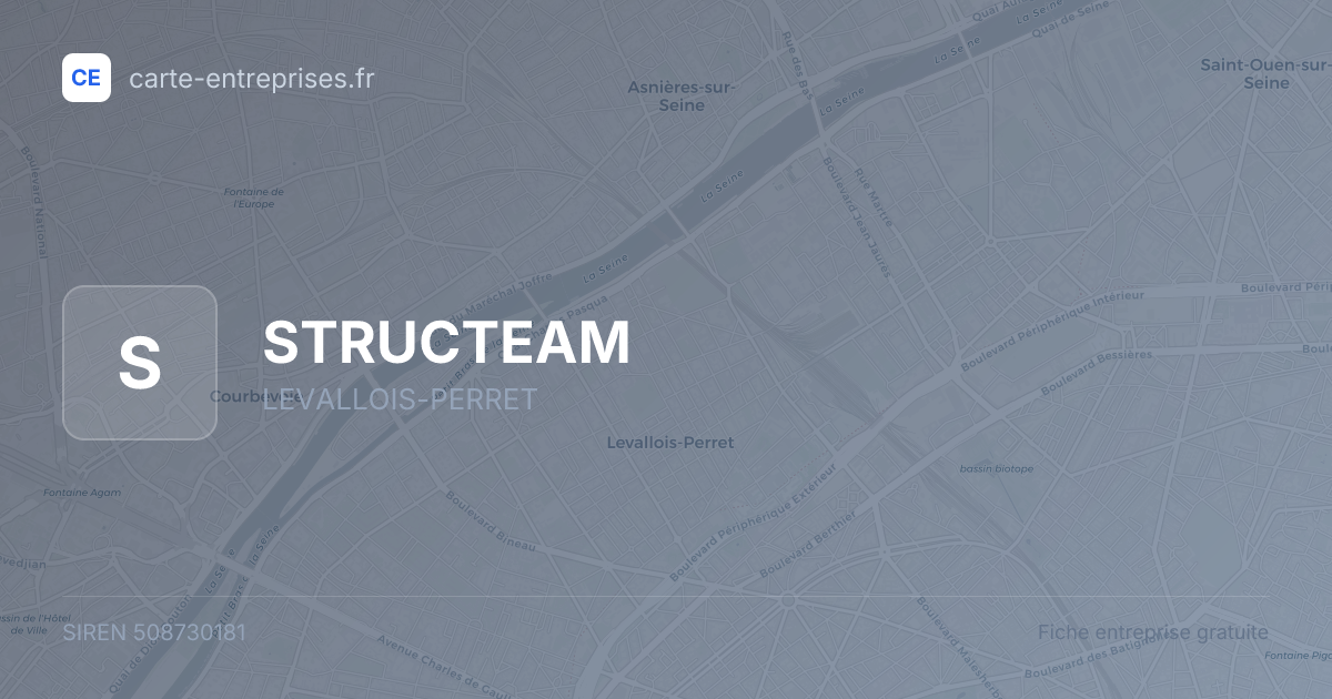 STRUCTEAM — 508730181 — fiche entreprise