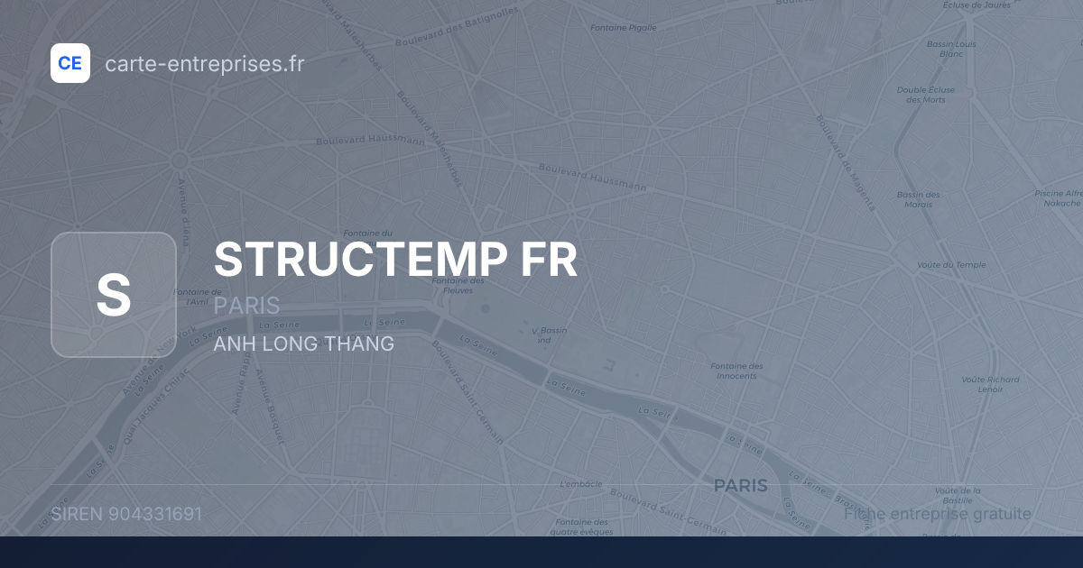 STRUCTEMP FR — 904331691 — fiche entreprise