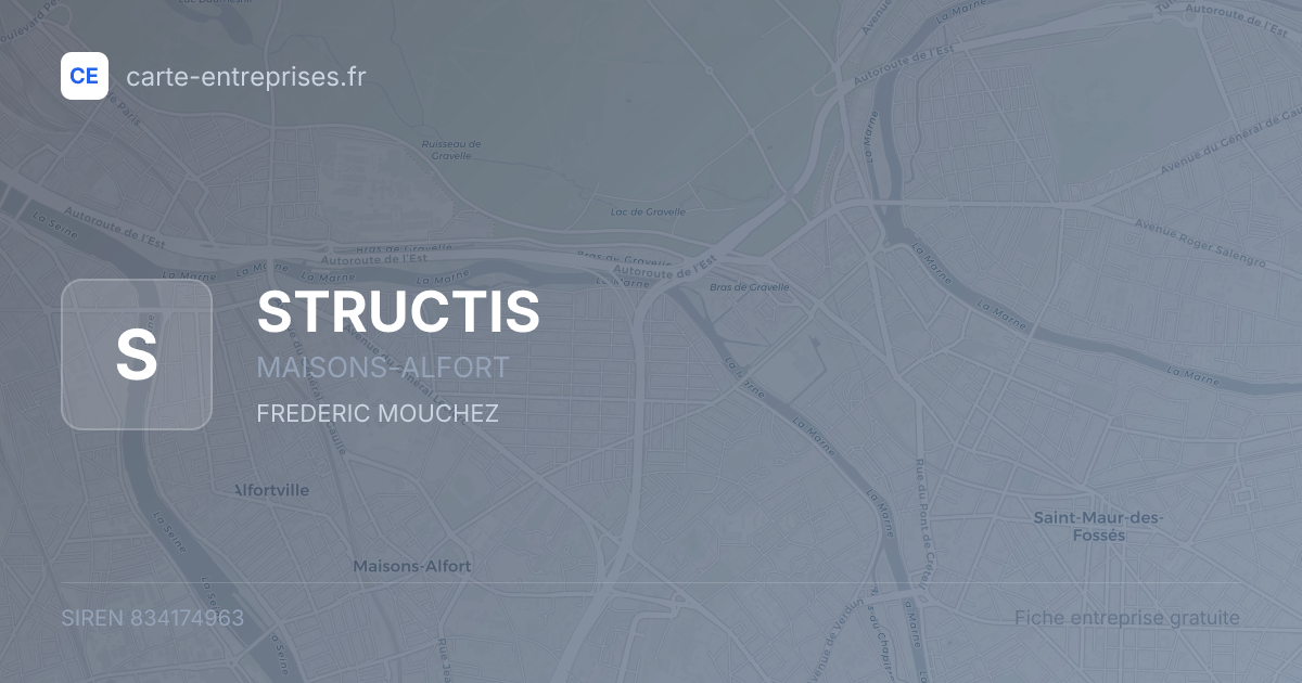 STRUCTIS — 834174963 — fiche entreprise