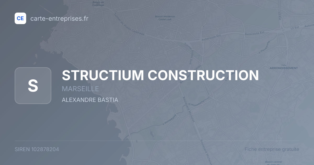 STRUCTIUM CONSTRUCTION — 102878204 — fiche entreprise