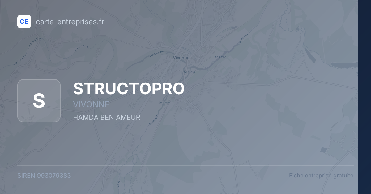 STRUCTOPRO — 993079383 — fiche entreprise