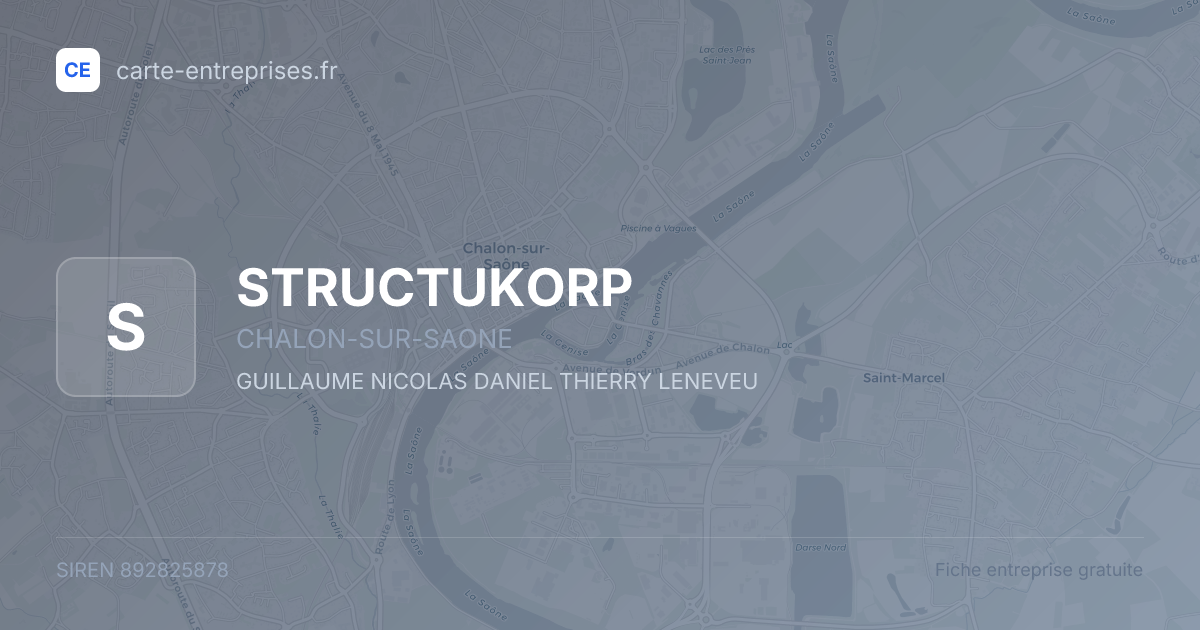 STRUCTUKORP — 892825878 — fiche entreprise