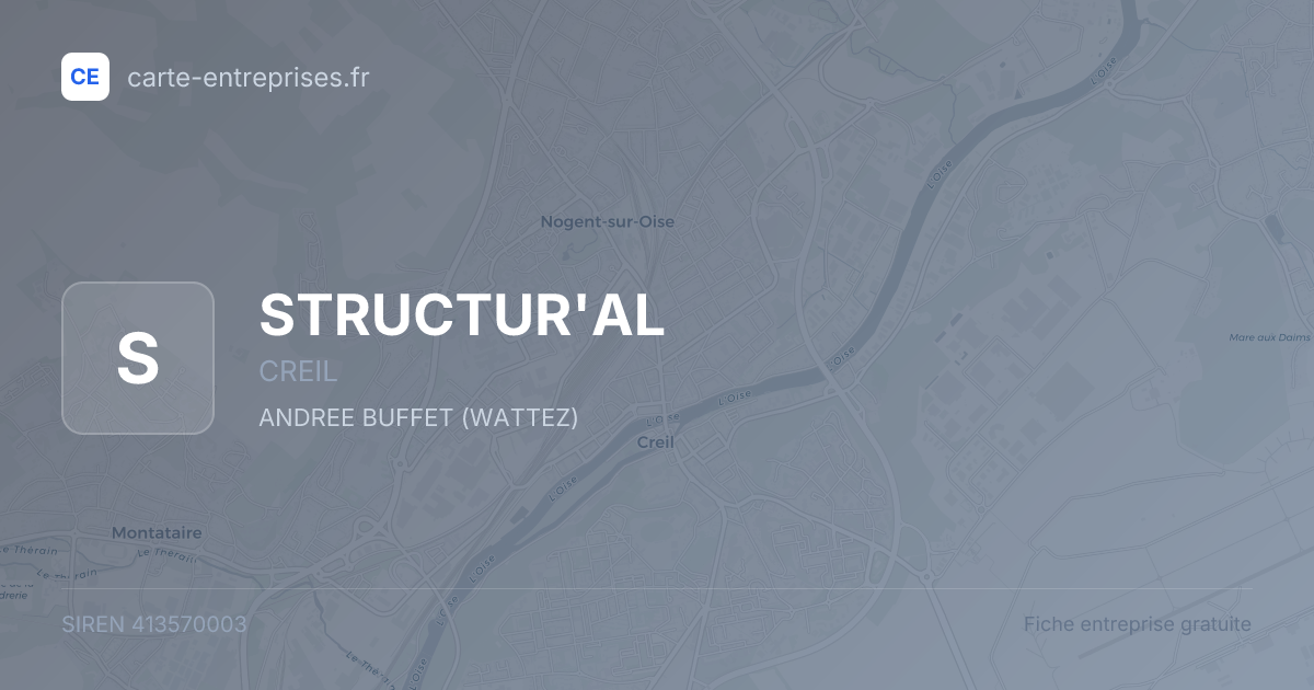 STRUCTUR'AL — 413570003 — fiche entreprise