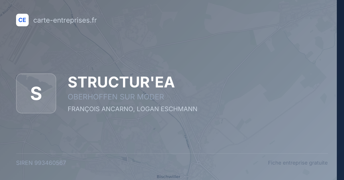 STRUCTUR'EA — 993460567 — fiche entreprise