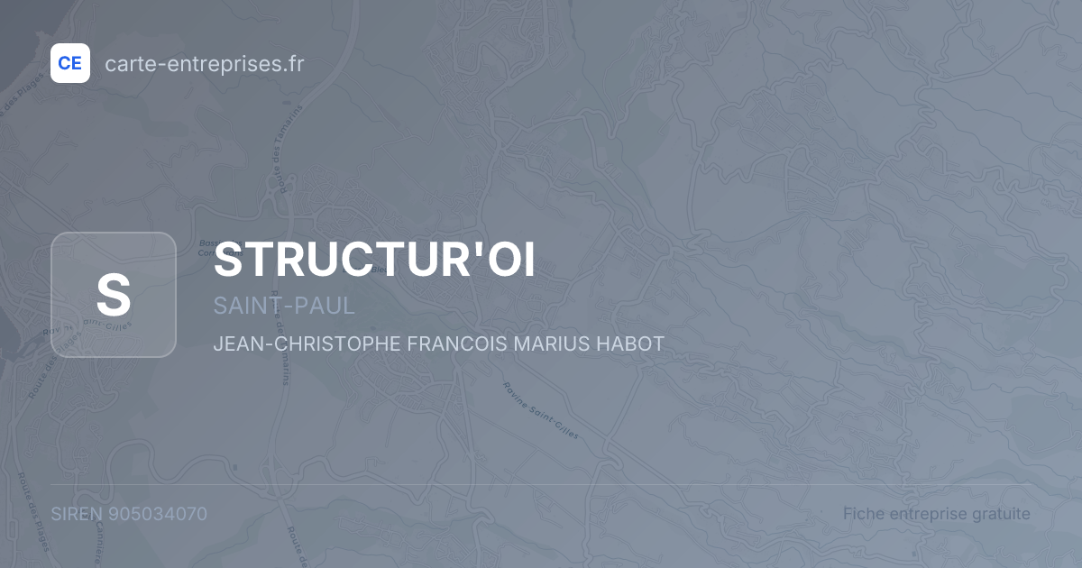 STRUCTUR'OI — 905034070 — fiche entreprise