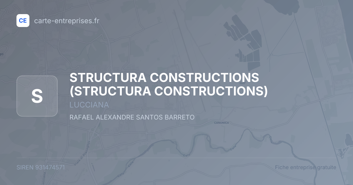 STRUCTURA CONSTRUCTIONS — 931474571 — fiche entreprise
