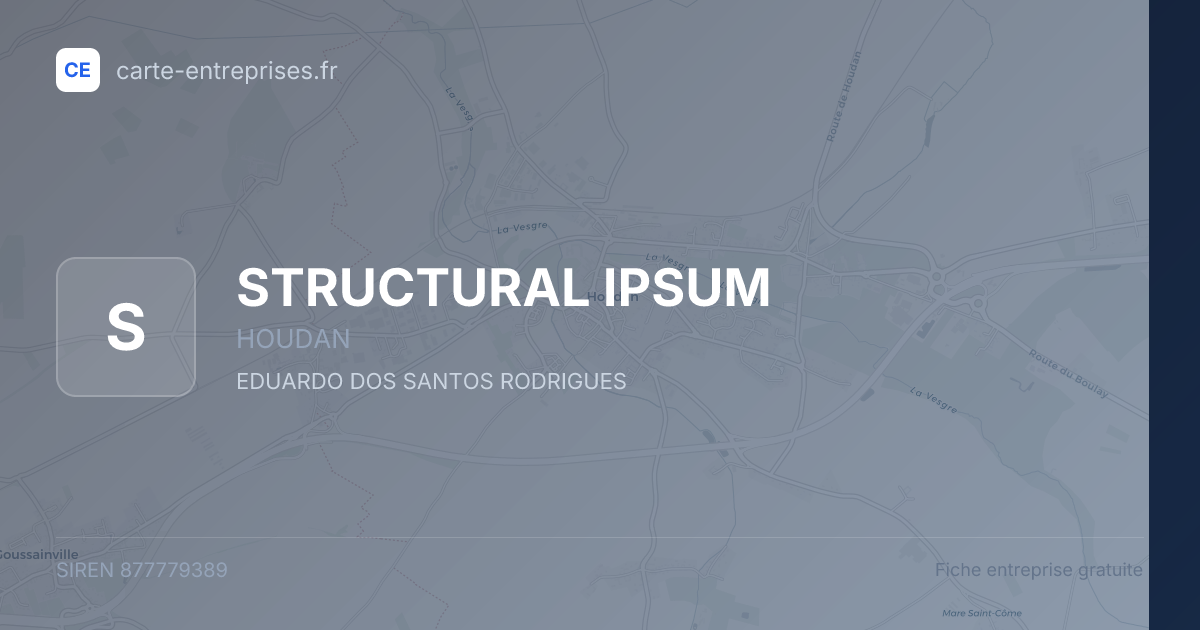 STRUCTURAL IPSUM — 877779389 — fiche entreprise