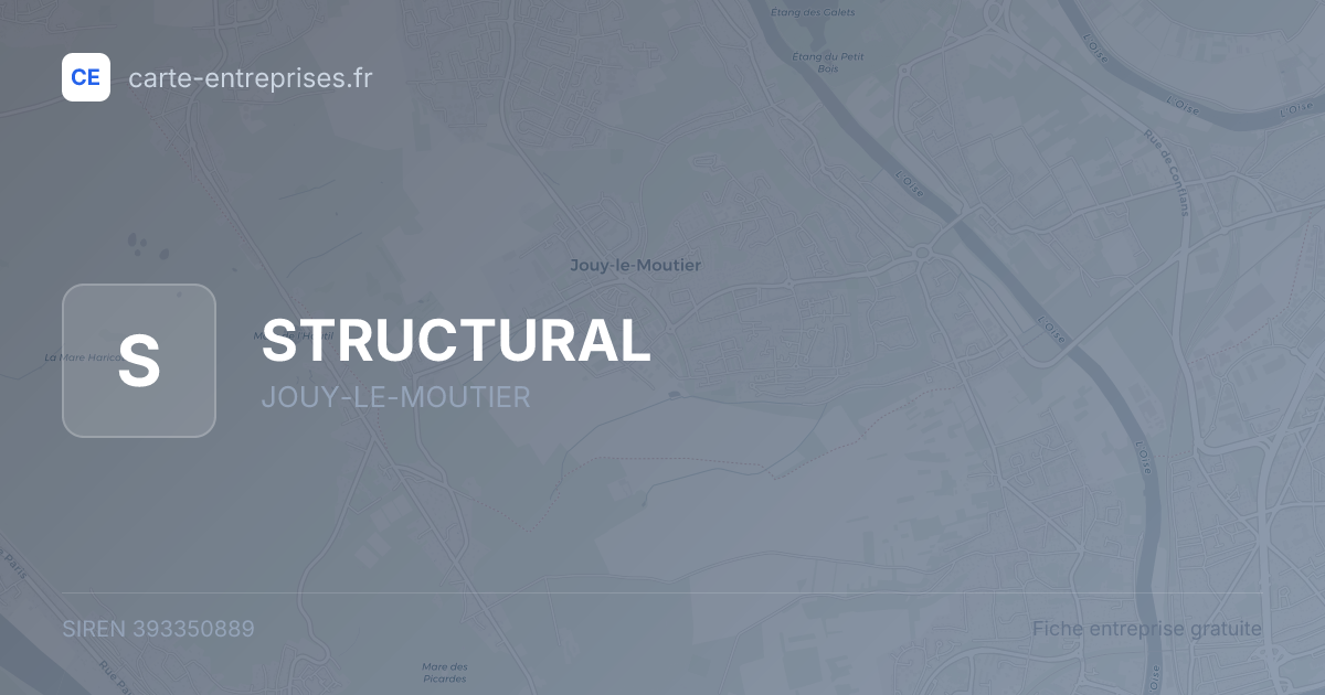 STRUCTURAL — 393350889 — fiche entreprise