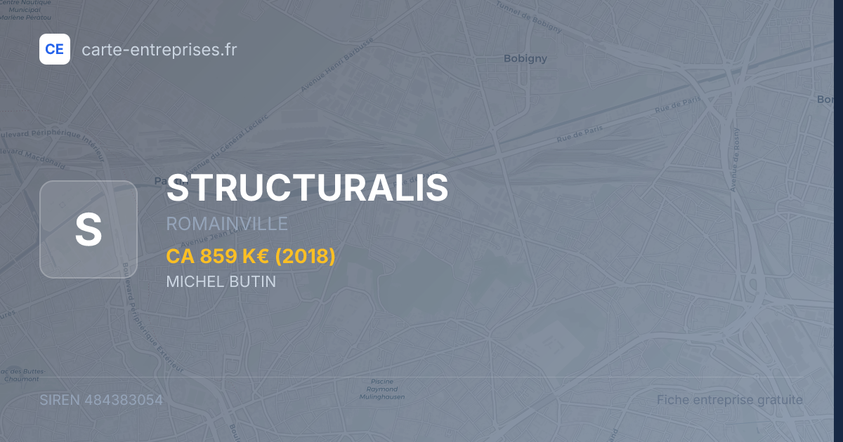 STRUCTURALIS — 484383054 — fiche entreprise