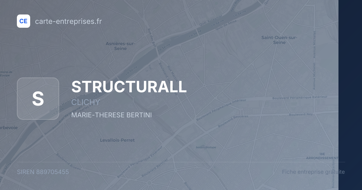 STRUCTURALL — 889705455 — fiche entreprise