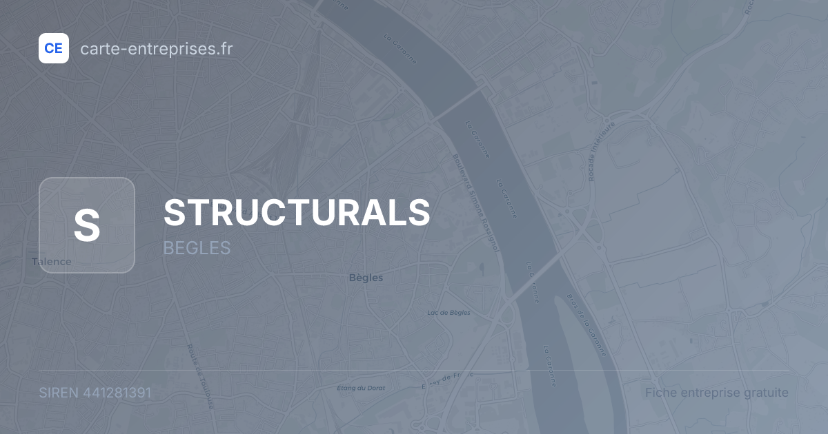 STRUCTURALS — 441281391 — fiche entreprise