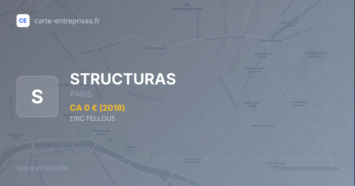 STRUCTURAS — 453955288 — fiche entreprise