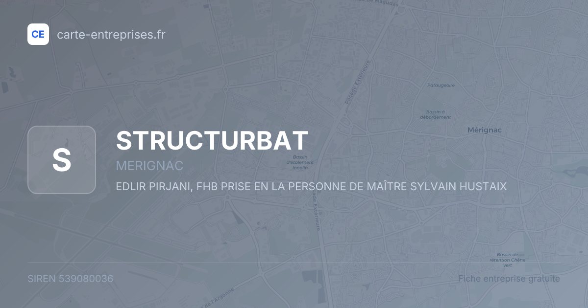STRUCTURBAT — 539080036 — fiche entreprise