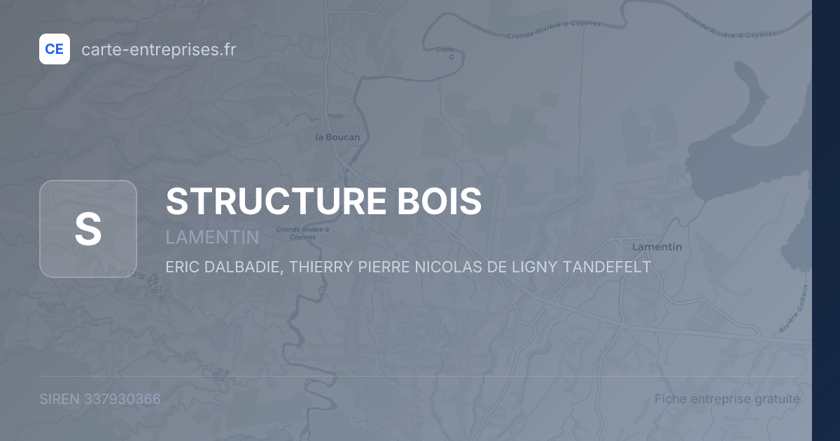 STRUCTURE BOIS — 337930366 — fiche entreprise