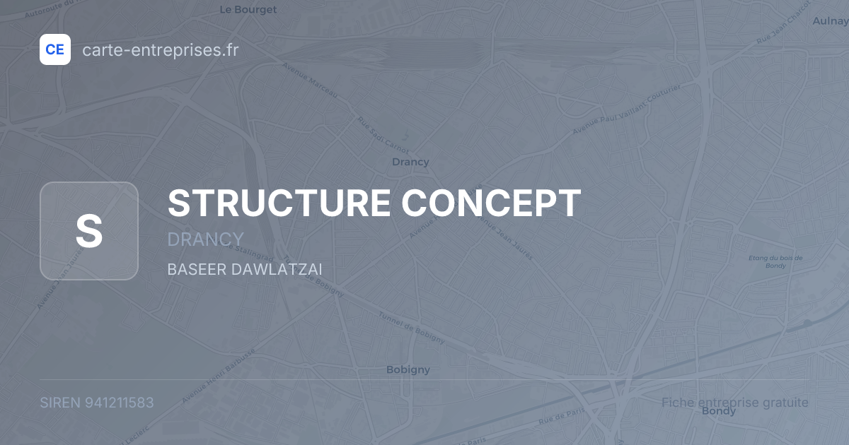 STRUCTURE CONCEPT — 941211583 — fiche entreprise