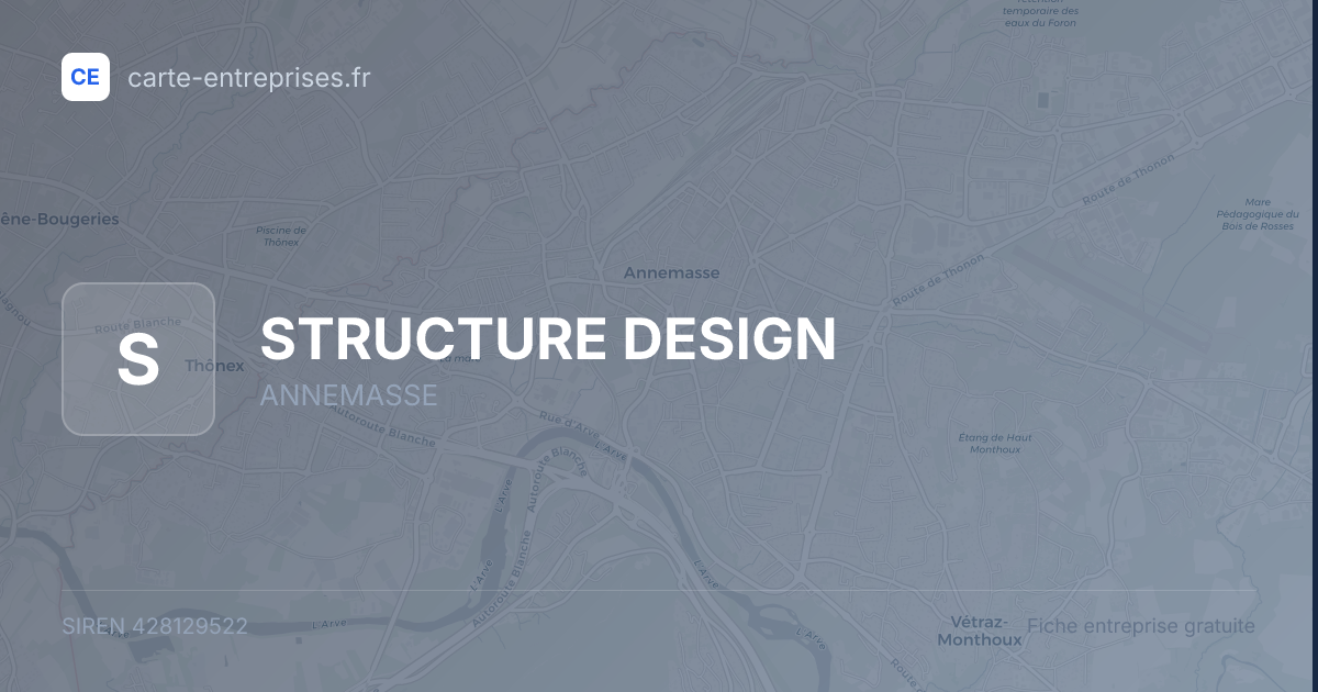 STRUCTURE DESIGN — 428129522 — fiche entreprise
