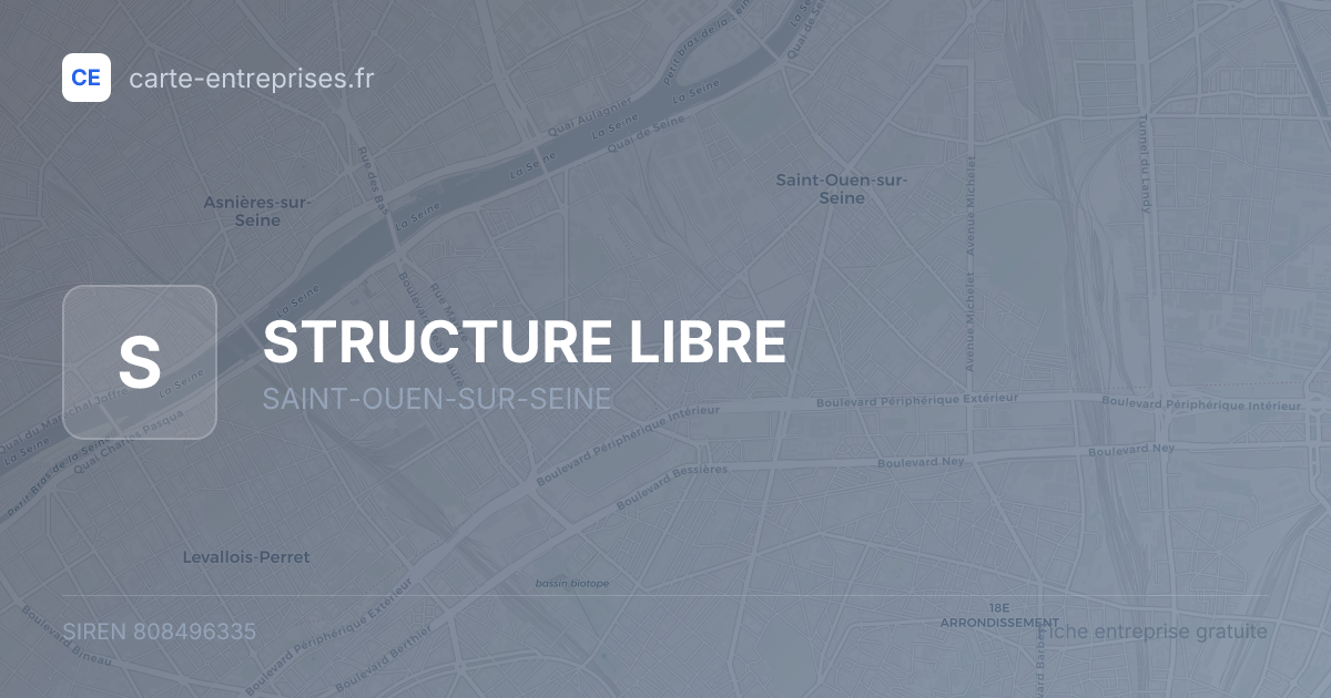 STRUCTURE LIBRE — 808496335 — fiche entreprise