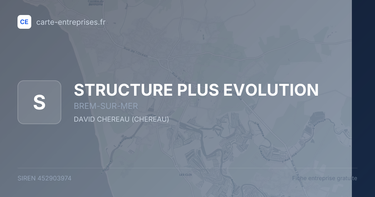 STRUCTURE PLUS EVOLUTION — 452903974 — fiche entreprise