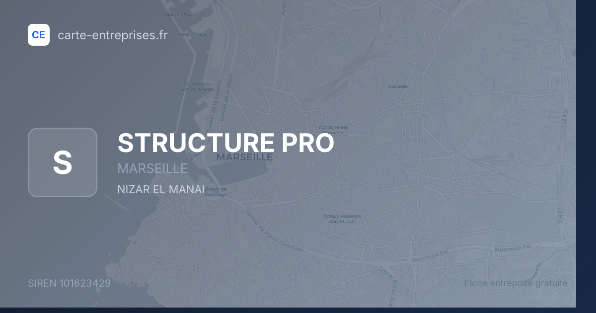 STRUCTURE PRO — 101623429 — fiche entreprise