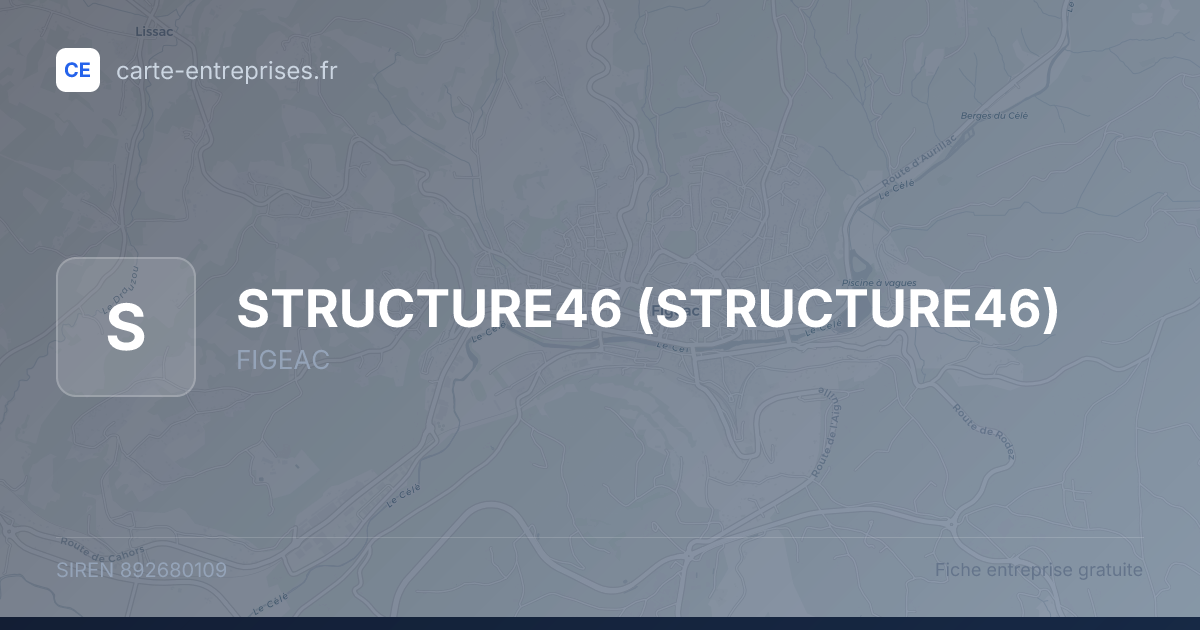 STRUCTURE46 — 892680109 — fiche entreprise
