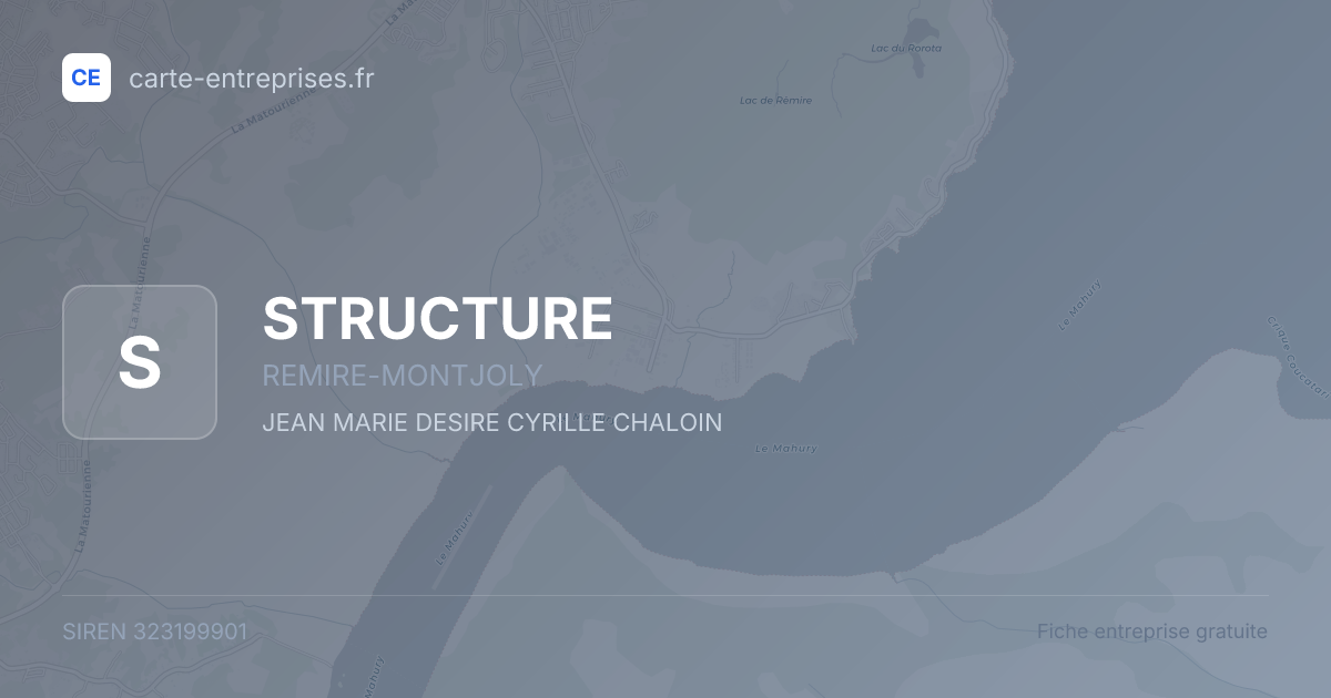 STRUCTURE — 323199901 — fiche entreprise
