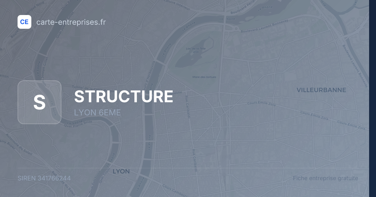 STRUCTURE — 341766244 — fiche entreprise