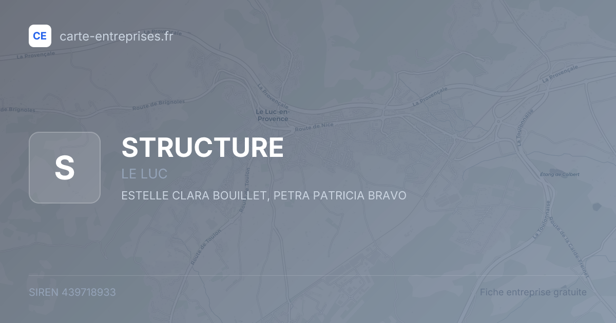STRUCTURE — 439718933 — fiche entreprise