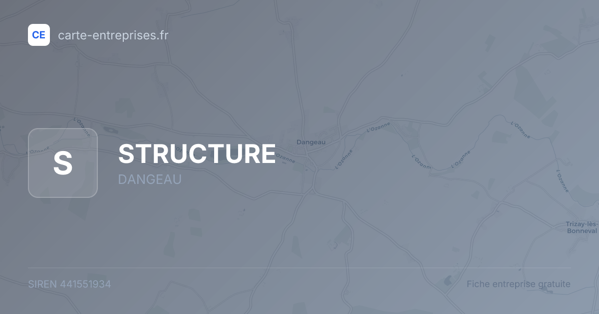 STRUCTURE — 441551934 — fiche entreprise