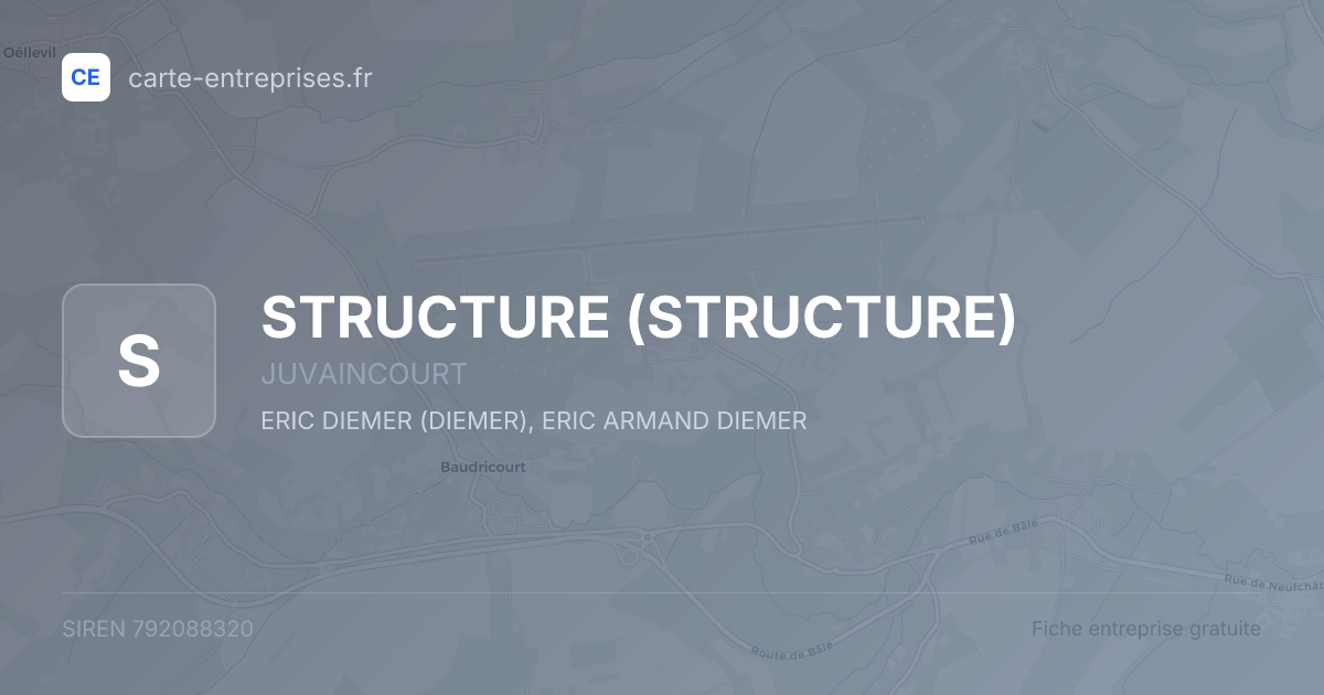 STRUCTURE — 792088320 — fiche entreprise