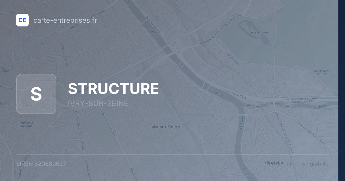 STRUCTURE — 820680627 — fiche entreprise