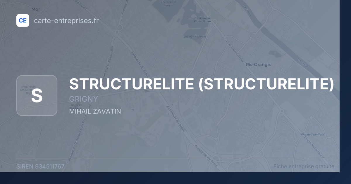 STRUCTURELITE — 934511767 — fiche entreprise