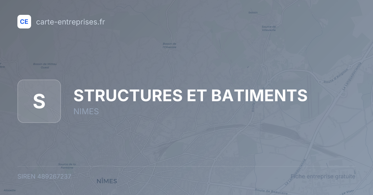 STRUCTURES ET BATIMENTS — 489267237 — fiche entreprise