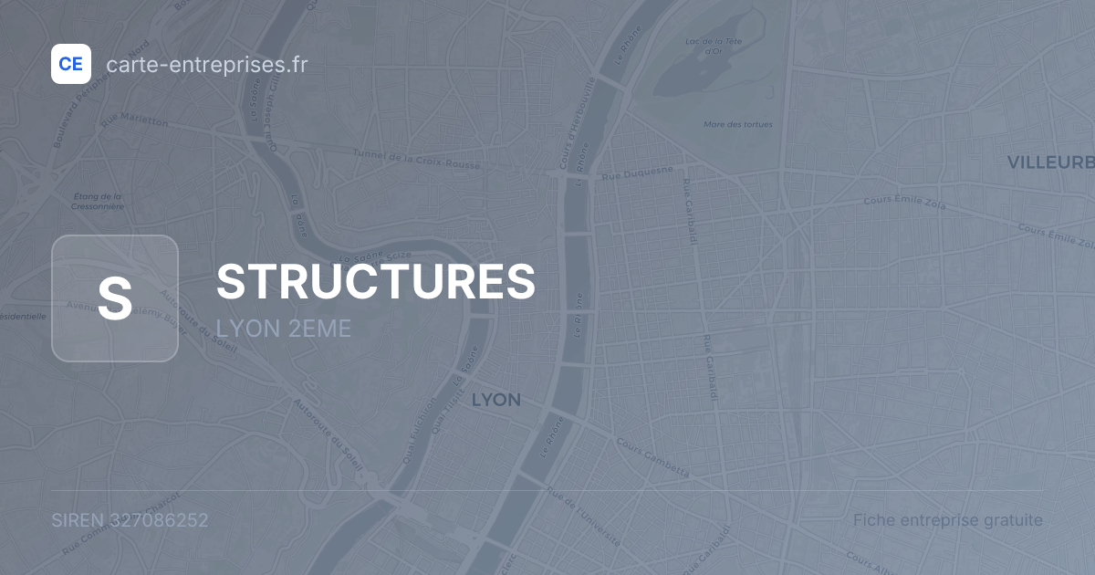 STRUCTURES — 327086252 — fiche entreprise