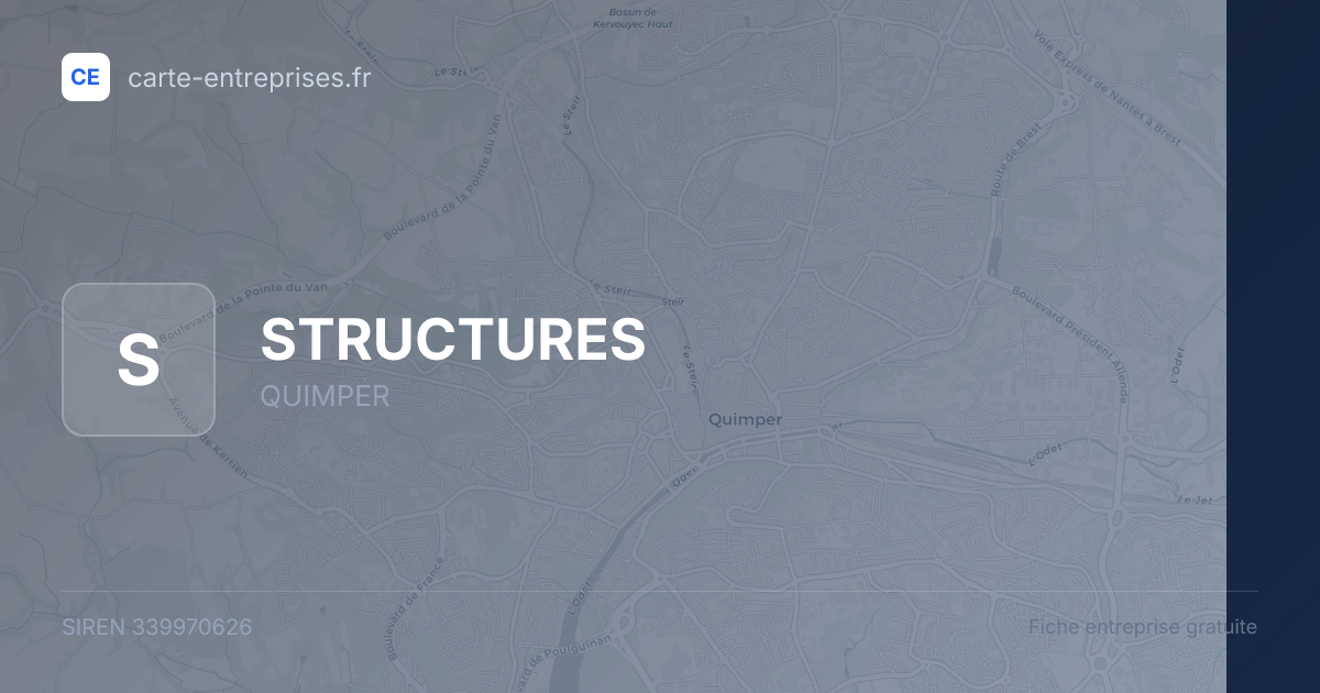 STRUCTURES — 339970626 — fiche entreprise