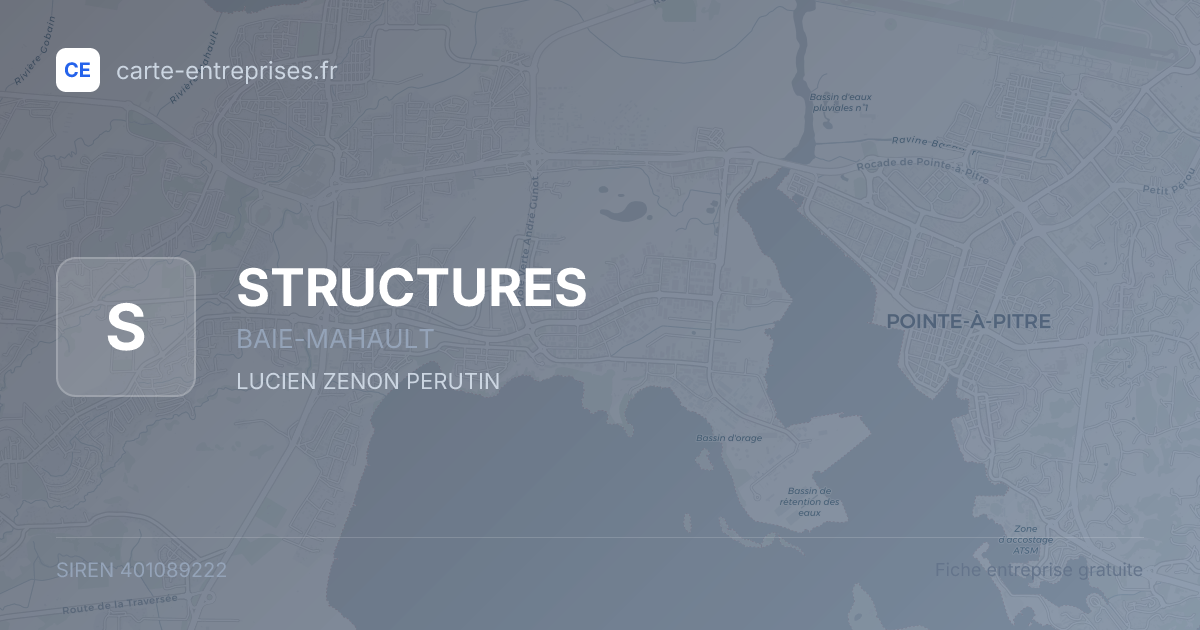 STRUCTURES — 401089222 — fiche entreprise