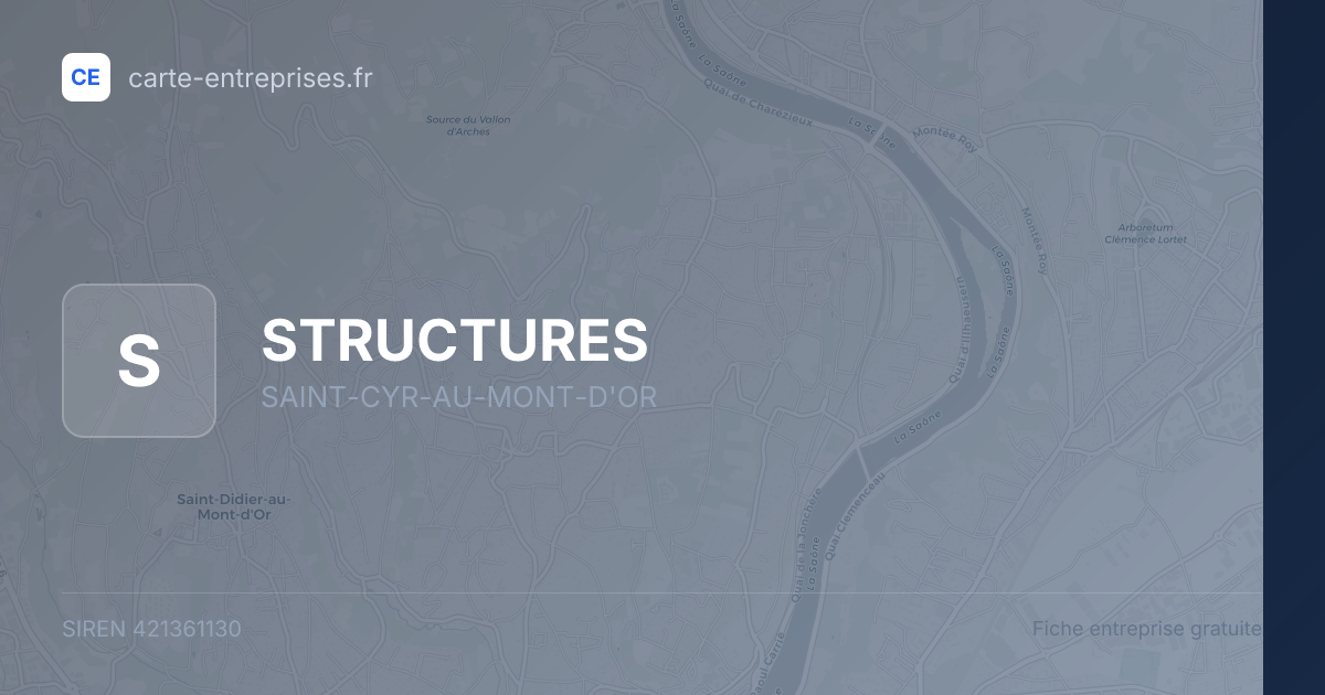 STRUCTURES — 421361130 — fiche entreprise