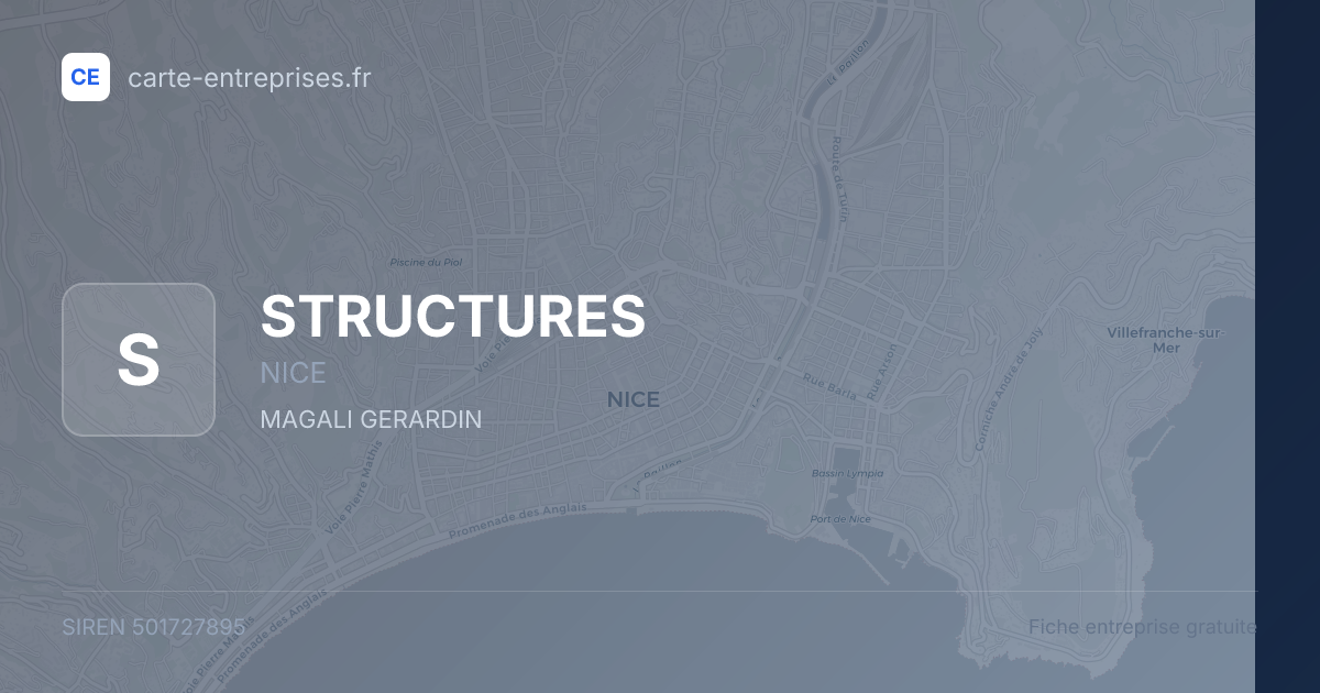 STRUCTURES — 501727895 — fiche entreprise