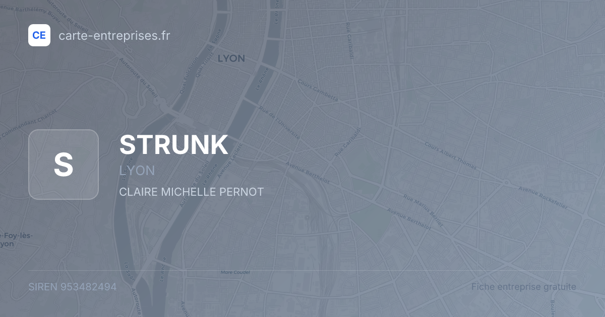 STRUNK — 953482494 — fiche entreprise