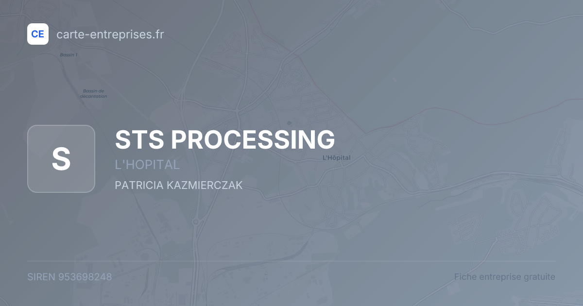 STS PROCESSING — 953698248 — fiche entreprise