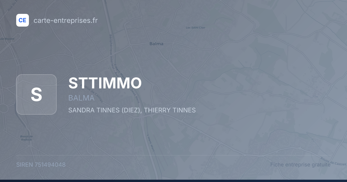 STTIMMO — 751494048 — fiche entreprise