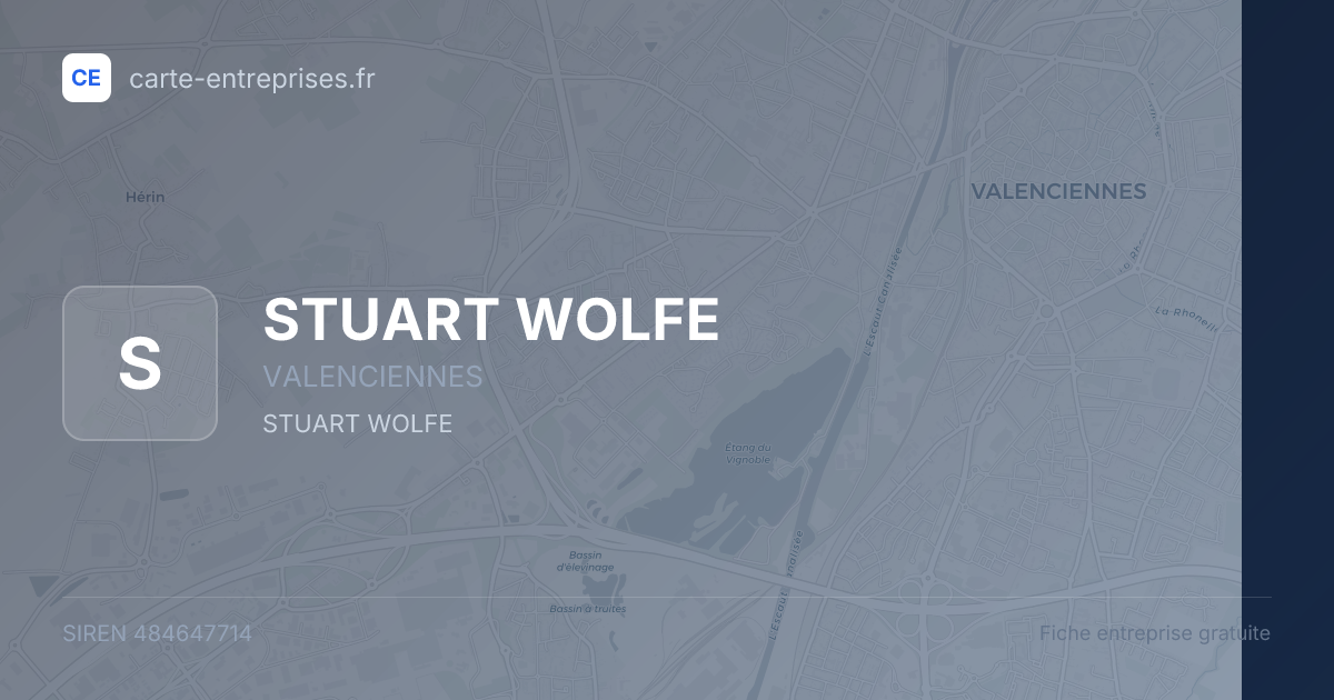 STUART WOLFE — 484647714 — fiche entreprise