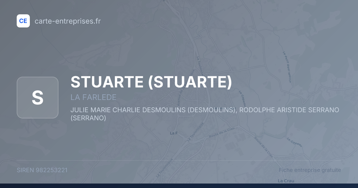 STUARTE — 982253221 — fiche entreprise