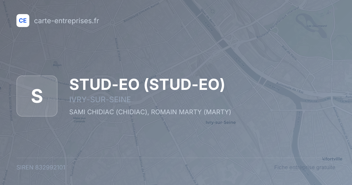 STUD-EO — 832992101 — fiche entreprise