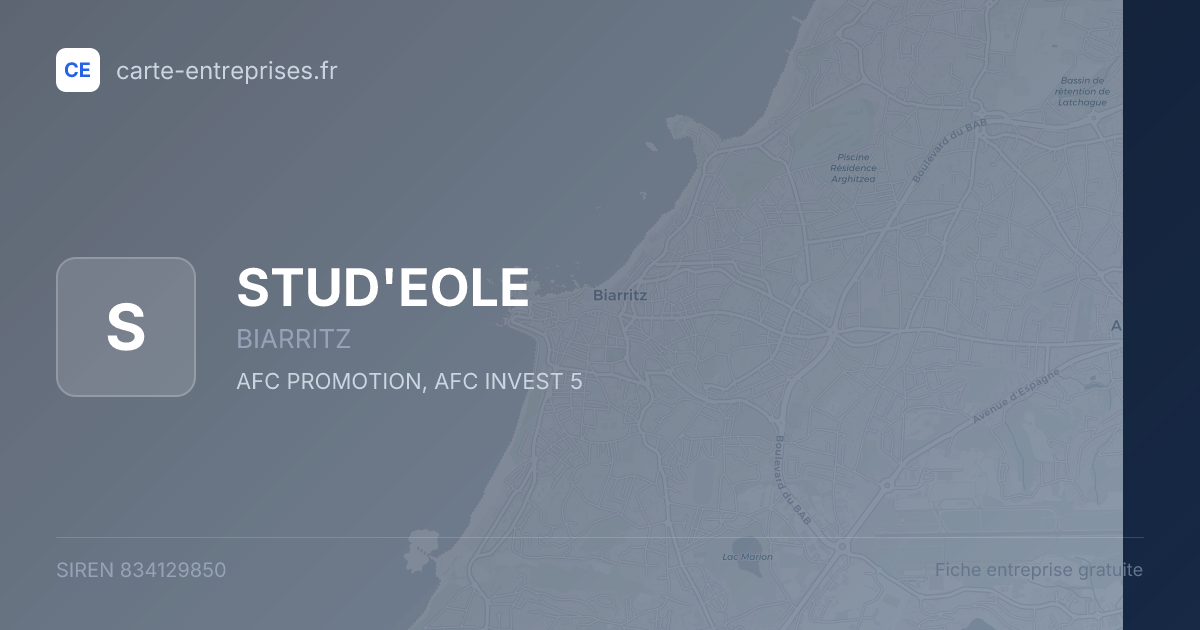 STUD'EOLE — 834129850 — fiche entreprise