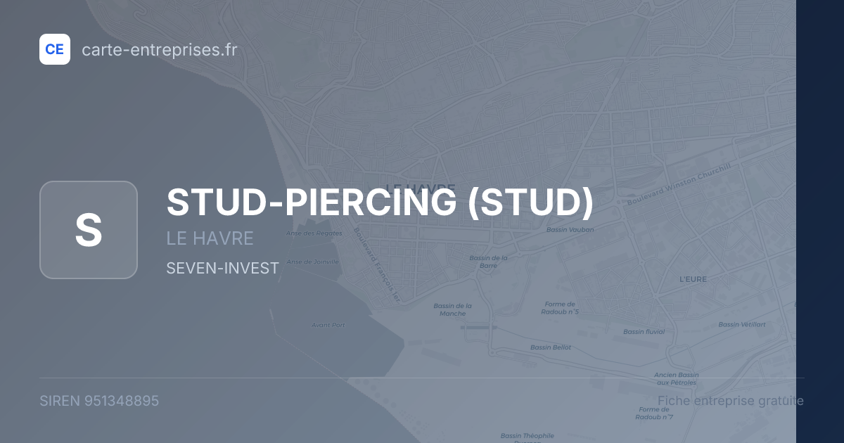 STUD-PIERCING (STUD) — 951348895 — fiche entreprise