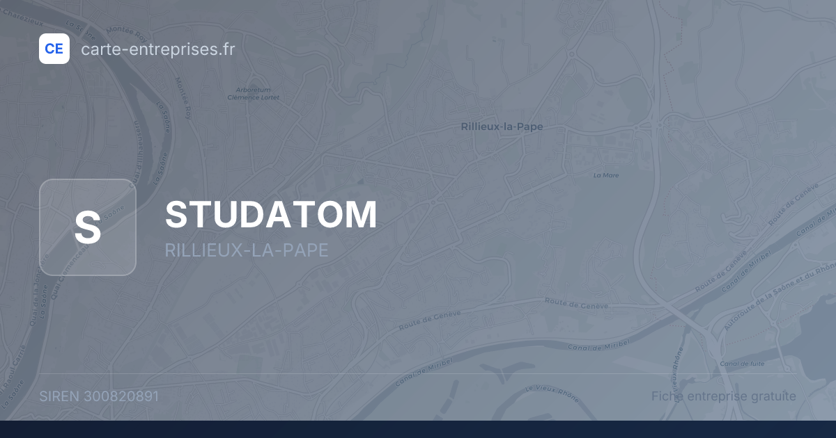 STUDATOM — 300820891 — fiche entreprise