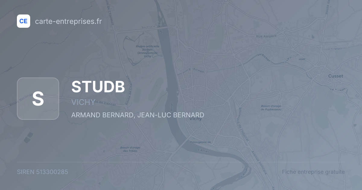 STUDB — 513300285 — fiche entreprise