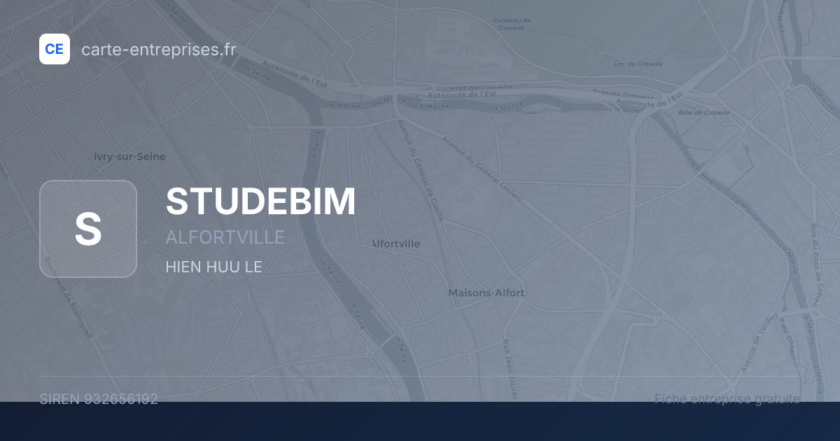 STUDEBIM — 932656192 — fiche entreprise