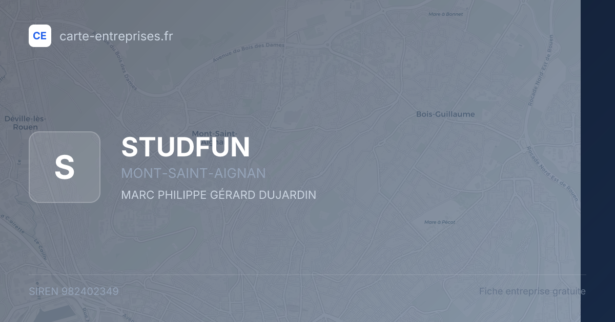 STUDFUN — 982402349 — fiche entreprise